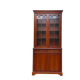English display cabinet with 2 doors, mahogany imitation, 1990.