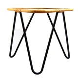 Dirk van Sliedrecht – Vintage 1950s Triangular Glass Table