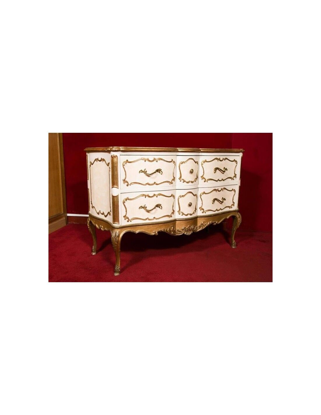 Louis XV style chest of drawers, 1950s, mid-20th century design