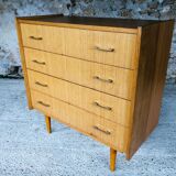 Vintage 4-drawer dresser by Capelle 70s