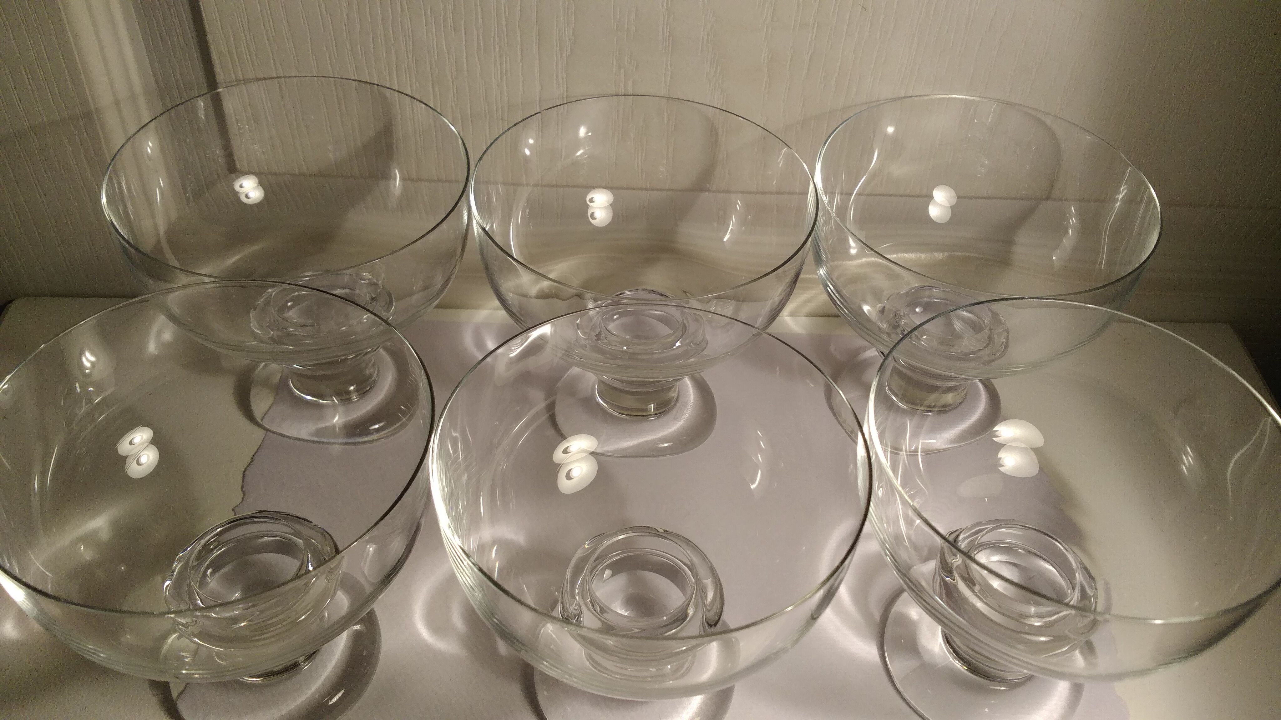 6 cups champagne English House Thomas WEBB Crystal