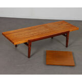 Slatted coffee table by František Mezulanik from the 1960s