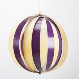 Purple white moon lamp