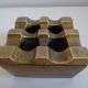 Scandinavian design ashtray in vintage bronze Ultima an 70