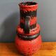 Scheurich vase model 428-26 red and black west germany pottery