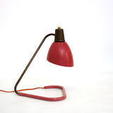 Robert Caillat, red and gold lamp from the years 1950
