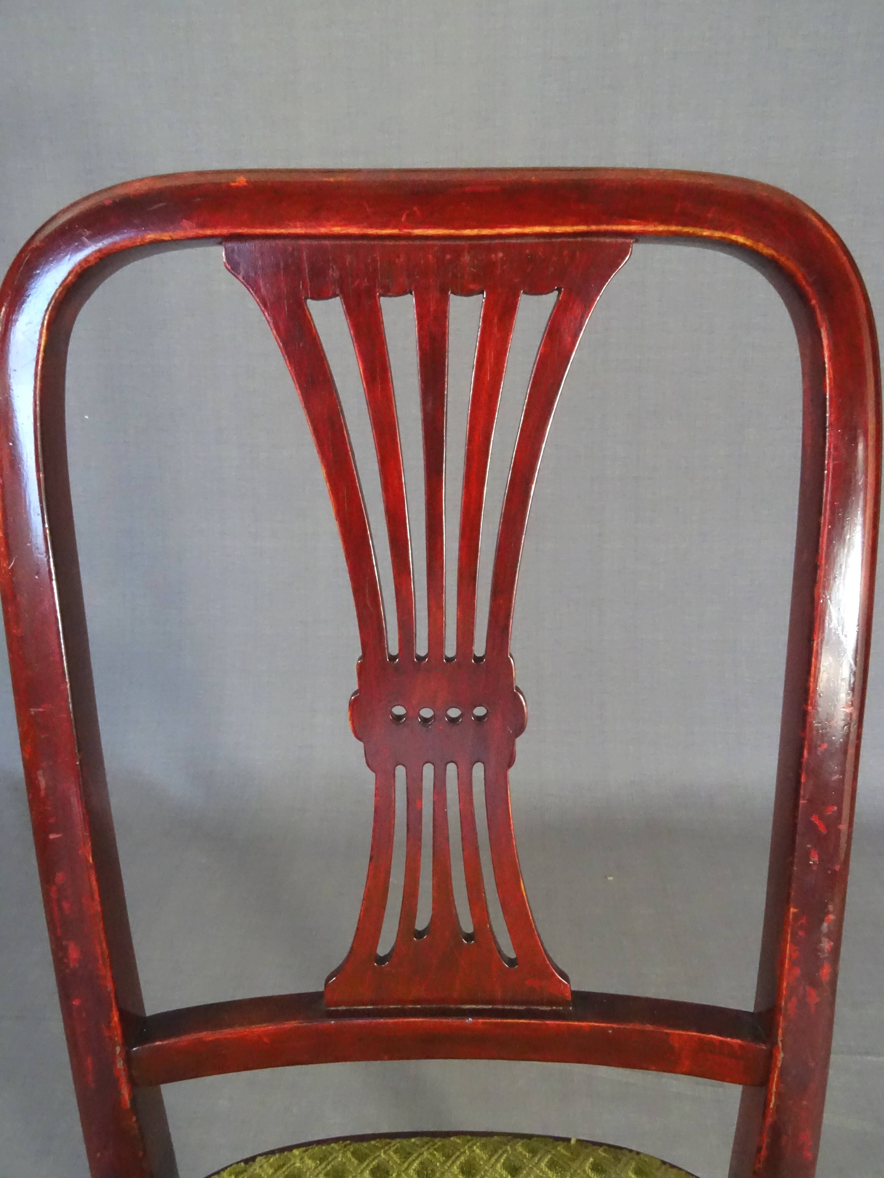 Set of 4 Art Deco chairs by Thonet, No. A78, circa 1930