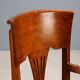 Antique oak swivel chair with wheels UK 20th Century