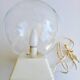 Vintage glass globe lamp from the 70s and 80s.