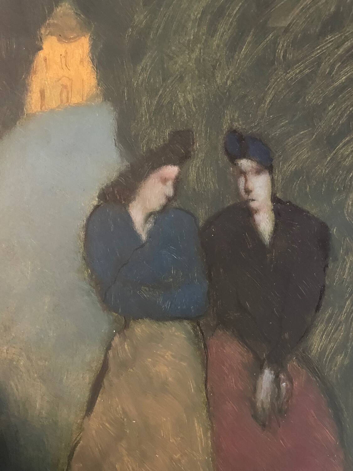 Painting The Confidence, the Two Friends, 20th Century