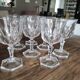 Lot de 7 verres à vin blanc en verre ancien