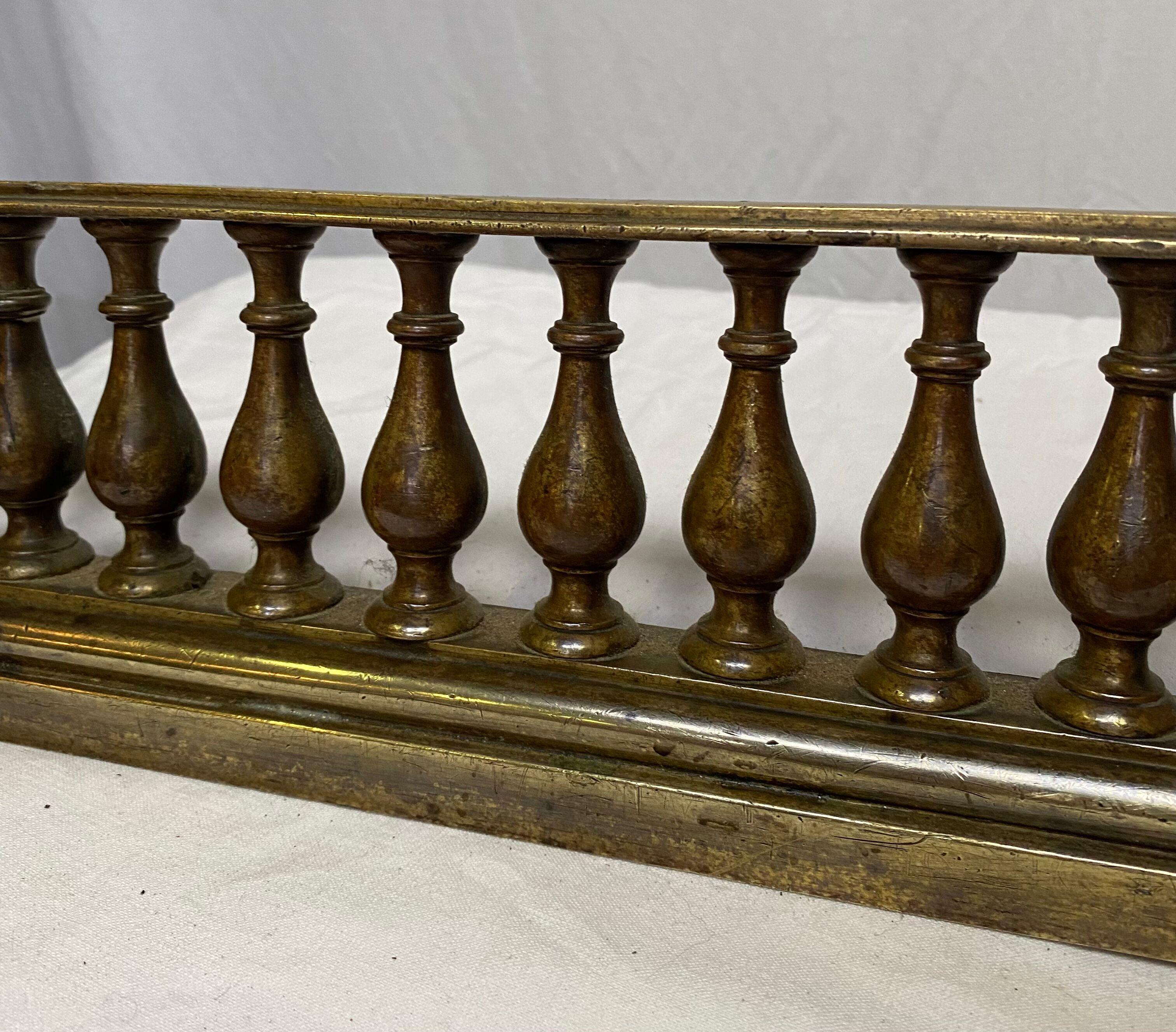 Fireplace bar, bronze fireplace bar Louis XVI style, Napoleon III era