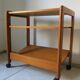 small danish trolley or sidetable in teak  from the 70s