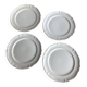 4 Villeroy and Boch cream white dessert plates
