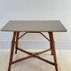 Rattan and wood table