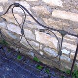 Pair of wrought iron benches