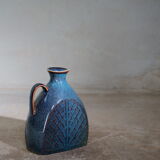 Blue harefur stoneware vase, Rörstrand, Carl Harry Stalhåne, Sweden, 1950´s