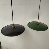 2 suspensions en tôles émaillées