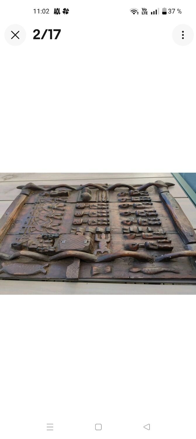 Dogon Mali Granary Door Sculpture African Art