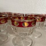 Set of 10 antique glasses