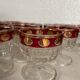 Set of 10 antique glasses