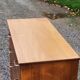 Vintage chest of drawers from the 50s in blond oak 4 drawers feet bobbin