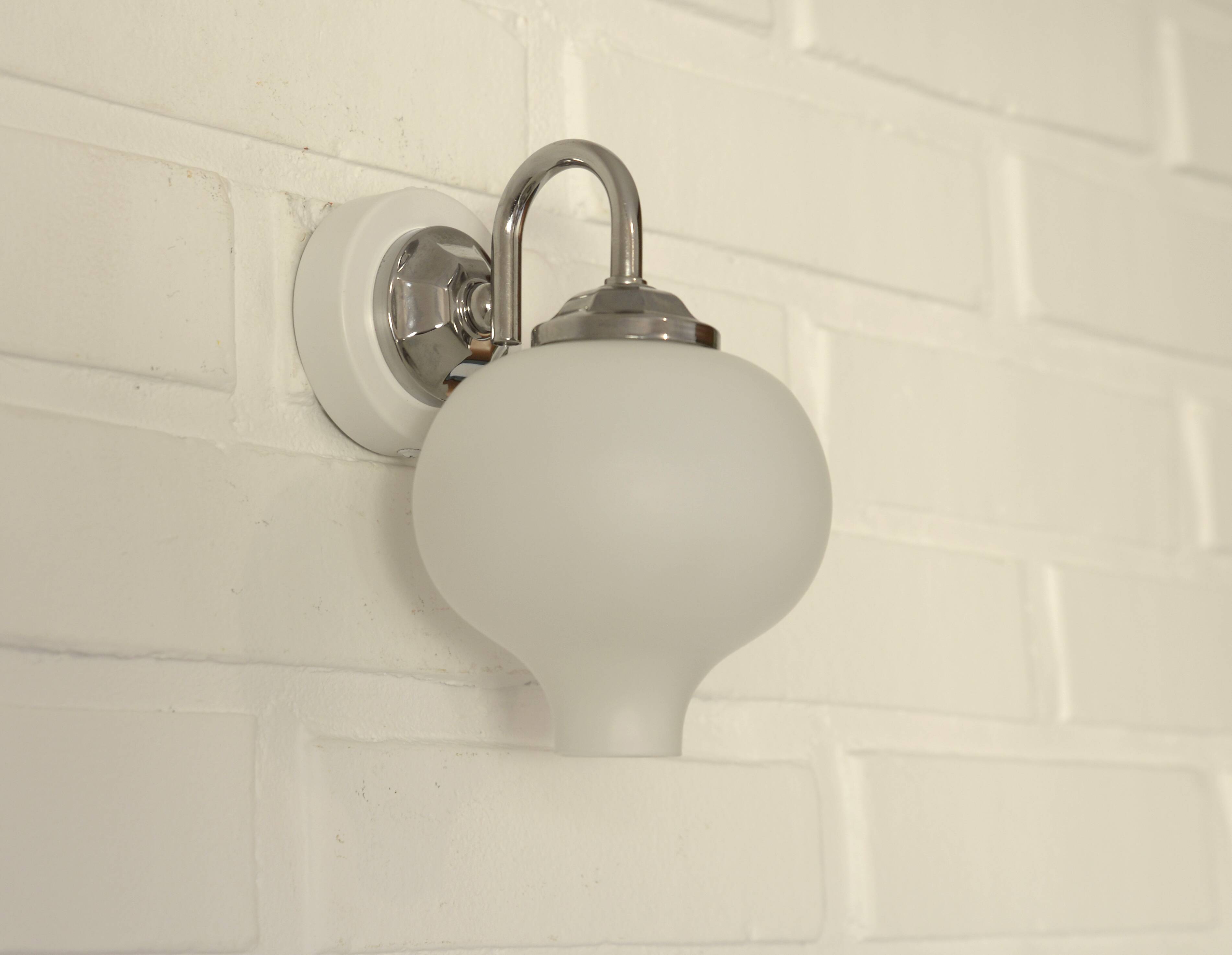 Set of 2 Vintage Wall Lamps: Mid Century Modern Sconces, Yugoslavia 1970's