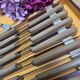 12 vintage knives in a box + 1 butter knife