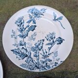 Service set in Longwy earthenware, Terre de fer.