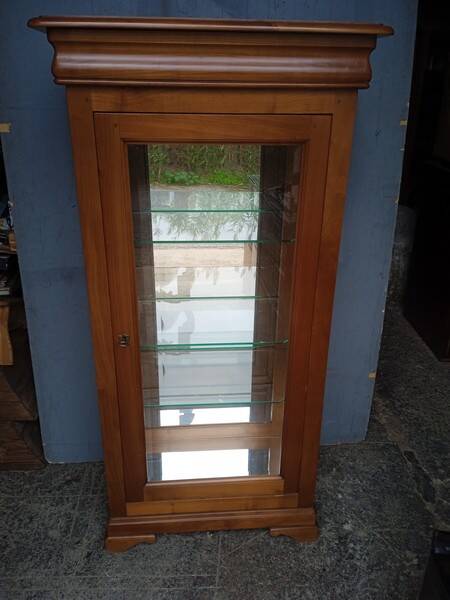 Louis Philippe cherry display case 140 cm