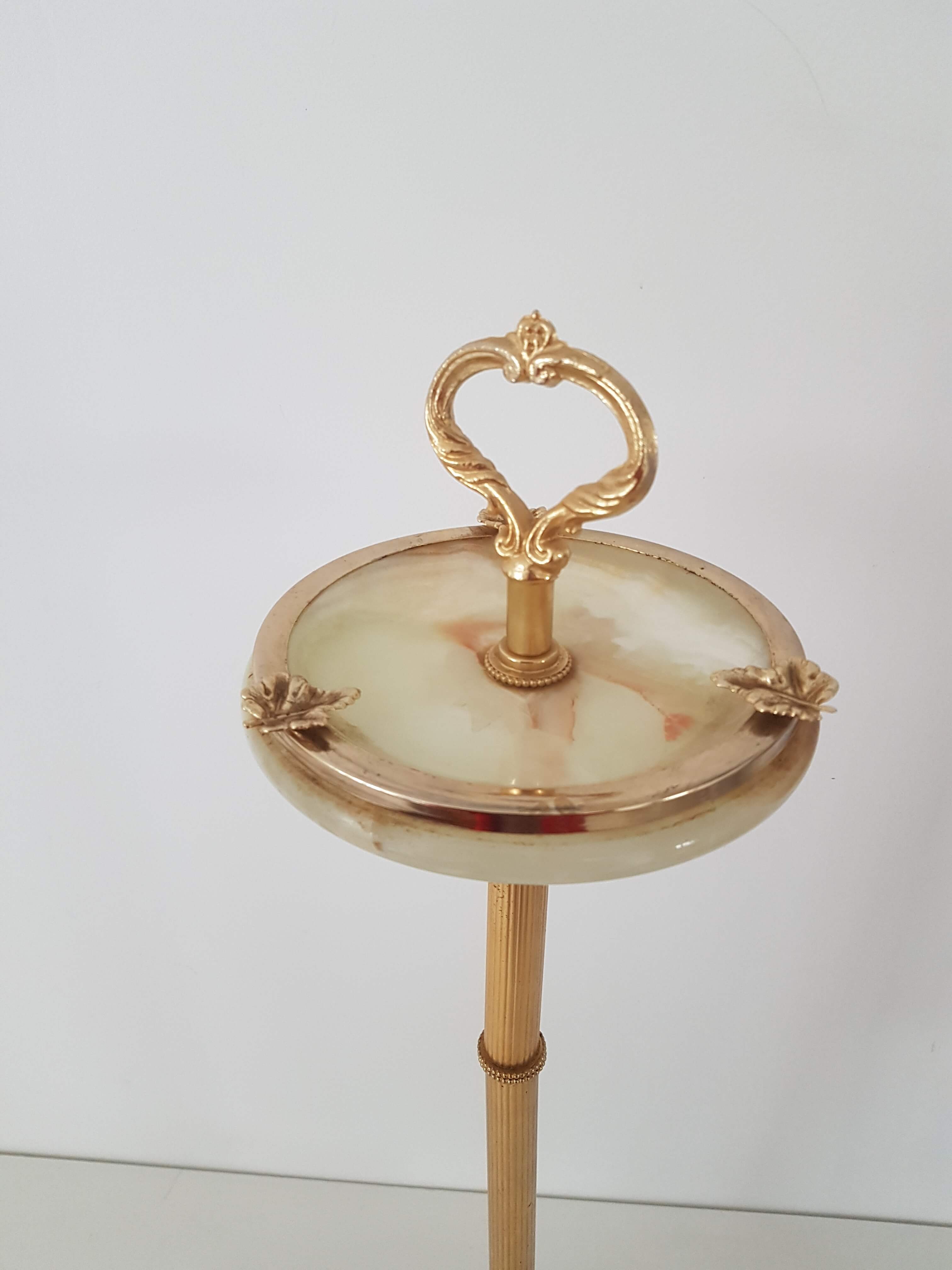 Ashtray on vintage marble stand