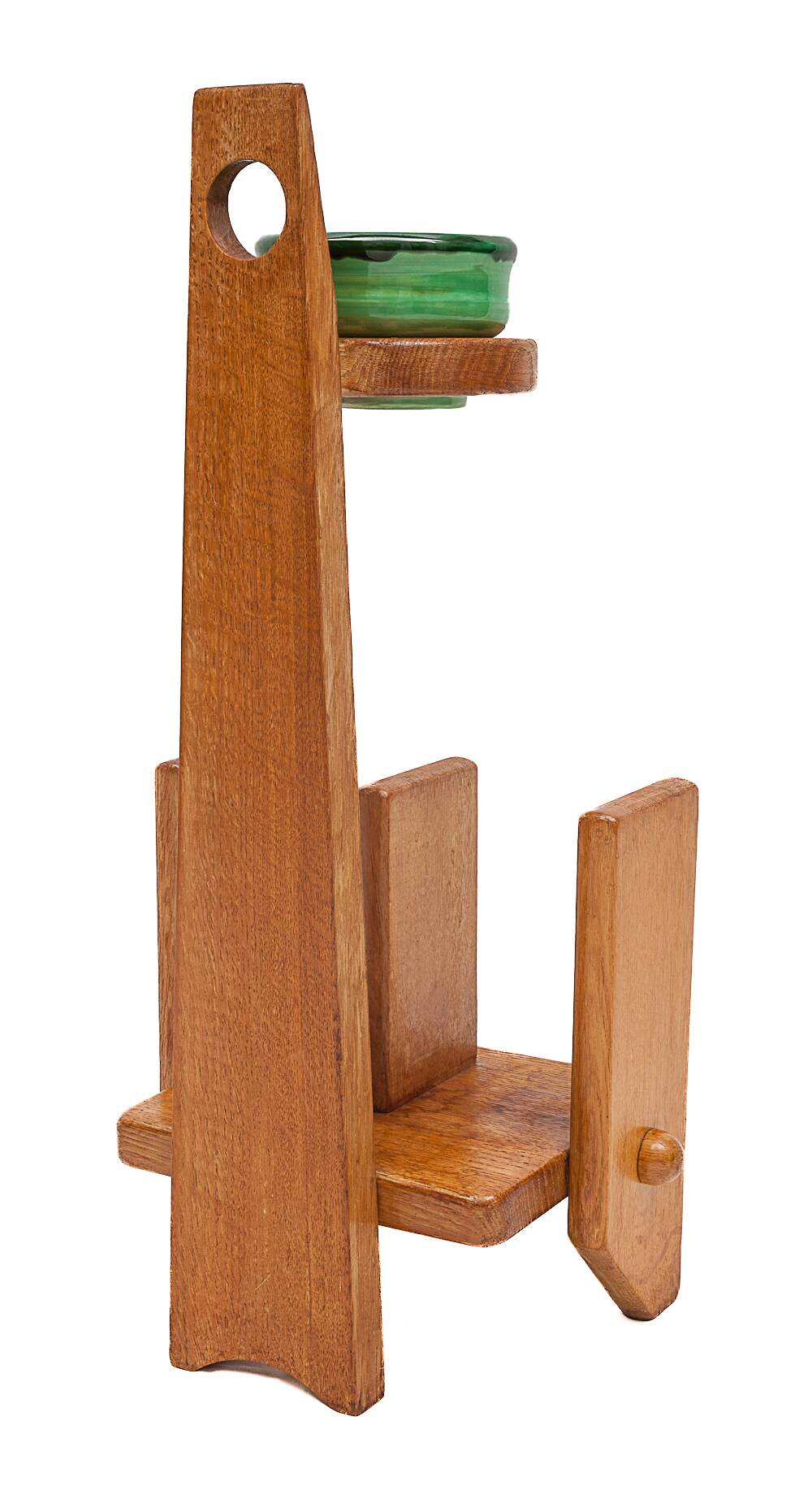 Magazine rack ashtray holder by Guillerme et Chambron