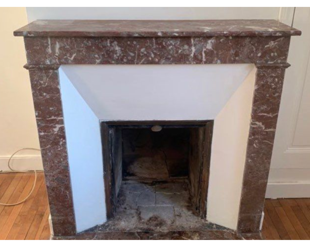 Marble fireplace XIX th