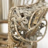 Armchair Emmanuelle Peacock Rattan