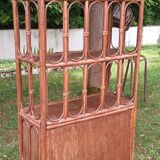 5-tier rattan bookcase shelf