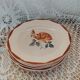 6 Digoin and Sarreguemines dessert plates