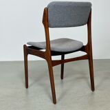 Danish mid-century palisander dining chair model 49 by erik buch for o.d. mobler, 1960s