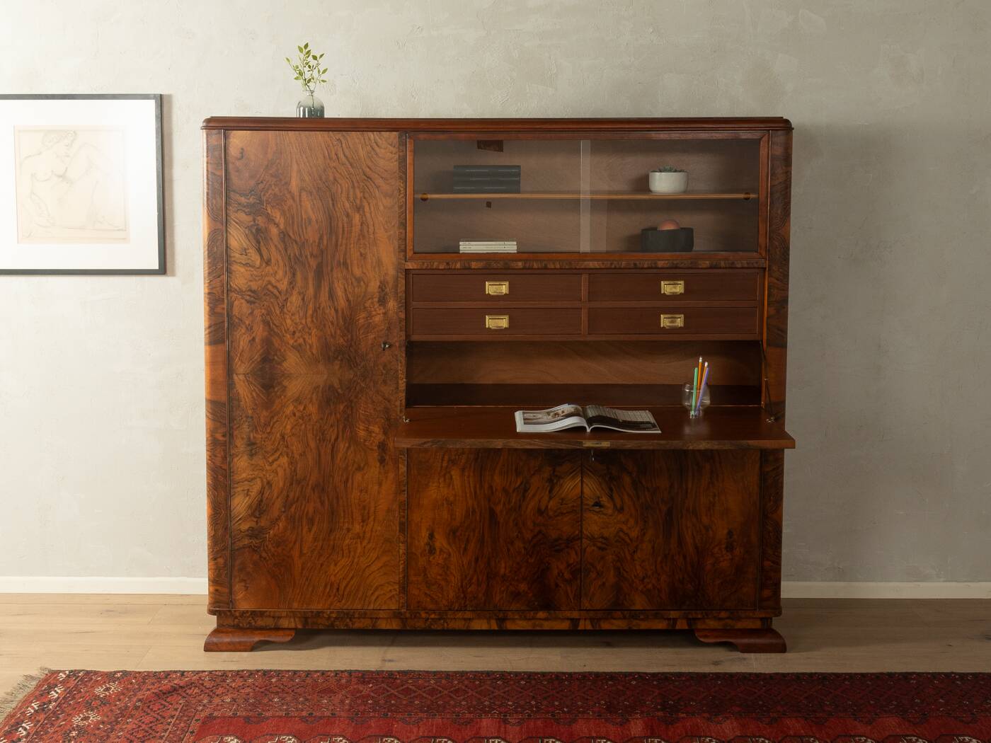 Unique Art Deco secretary from the 1920s