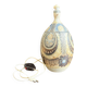 Stoneware lamp (base) signed Joël Courjault for Keraluc – floral decoration