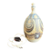 Stoneware lamp (base) signed Joël Courjault for Keraluc – floral decoration