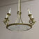 Antique gilded bronze empire chandelier original professionally rewired light