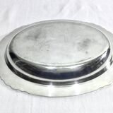 Gallia collection serving dish in silver metal