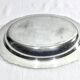 Gallia collection serving dish in silver metal