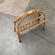 Mid-century bamboo magazine rack, 1960s