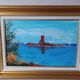 "L'île d'or le dramont" oil on canvas