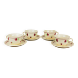 Set of 4 coffee cups.