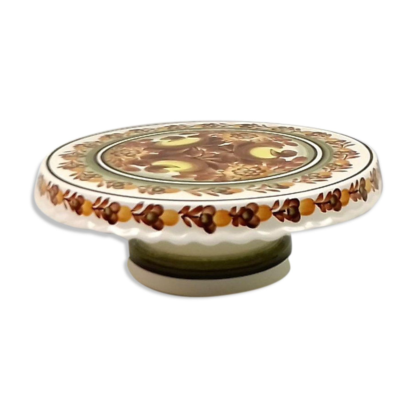 ZF Kolo vintage flower-decoding vintage pie dish