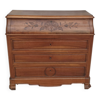 Commode Louis Philippe en noyer