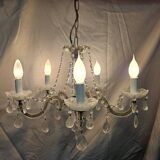 Vintage 5-arm tassel chandelier.