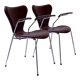 Paire de chaises modèle 3207 par Arne Jacobsen pour Fritz Hansen